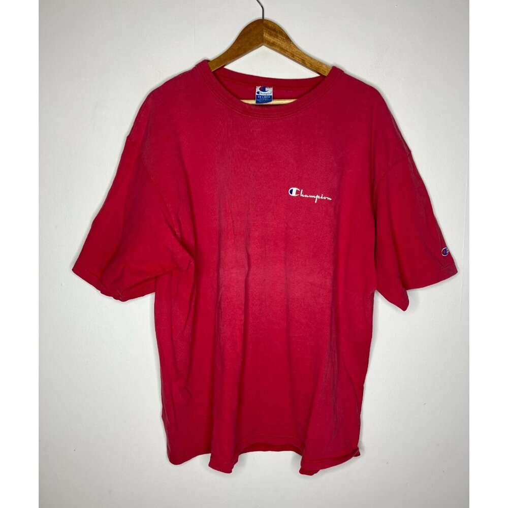 Vintage Champion Red T-Shirt XX-Large 2XL Authentic Athletic Apparel Made In USA